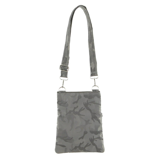 Pierre Cardin Anti-Theft Cross Body Bag Slash Proof RFID Camouflage - Grey/Camo-3