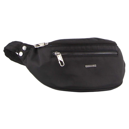 Pierre Cardin Slash Proof Waist Belt Bum Bag Travel RFID Anti-Theft Mens Black-0