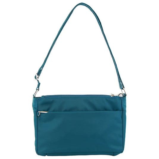 Pierre Cardin Anti-Theft Cross Body Bag RFID Blocking Slash Proof - Turquoise-3
