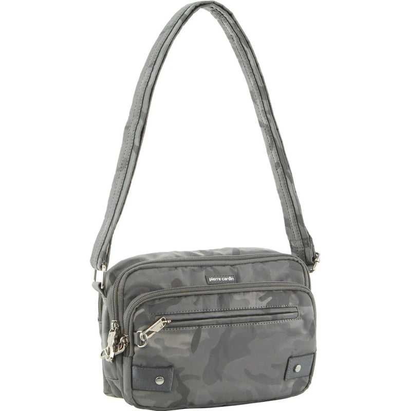 Load image into Gallery viewer, Pierre Cardin Anti-Theft Cross Body Bag Slash Proof RFID Blocking - Grey-Camo-0
