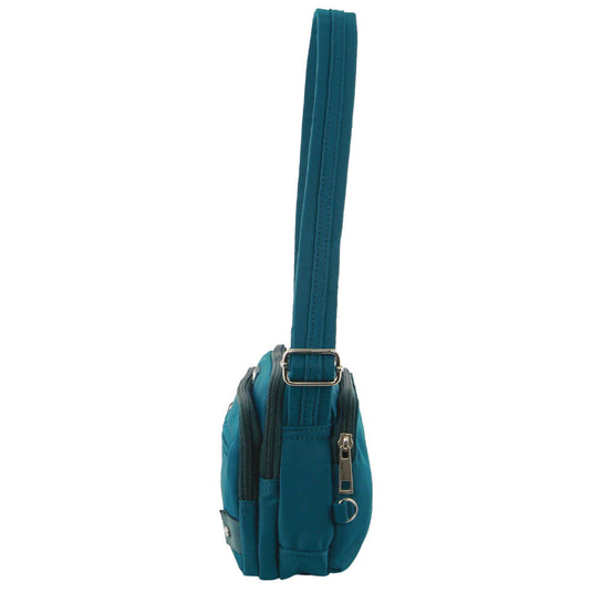 Pierre Cardin Anti-Theft Cross Body Bag Slash Proof RFID Blocking - Turquoise-2
