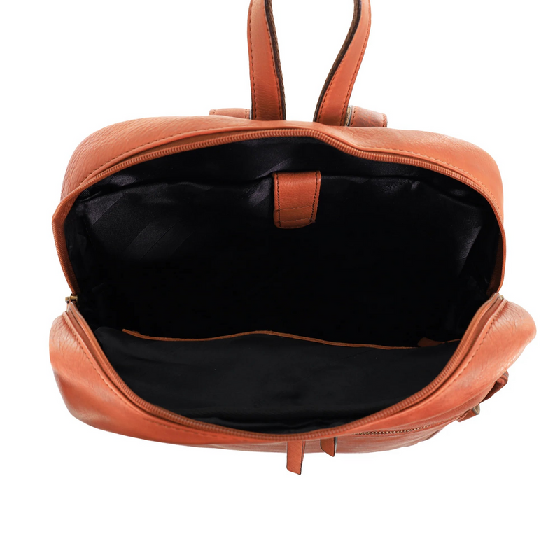 Load image into Gallery viewer, Pierre Cardin Womens Vintage Backpack Bag in Cognac-4
