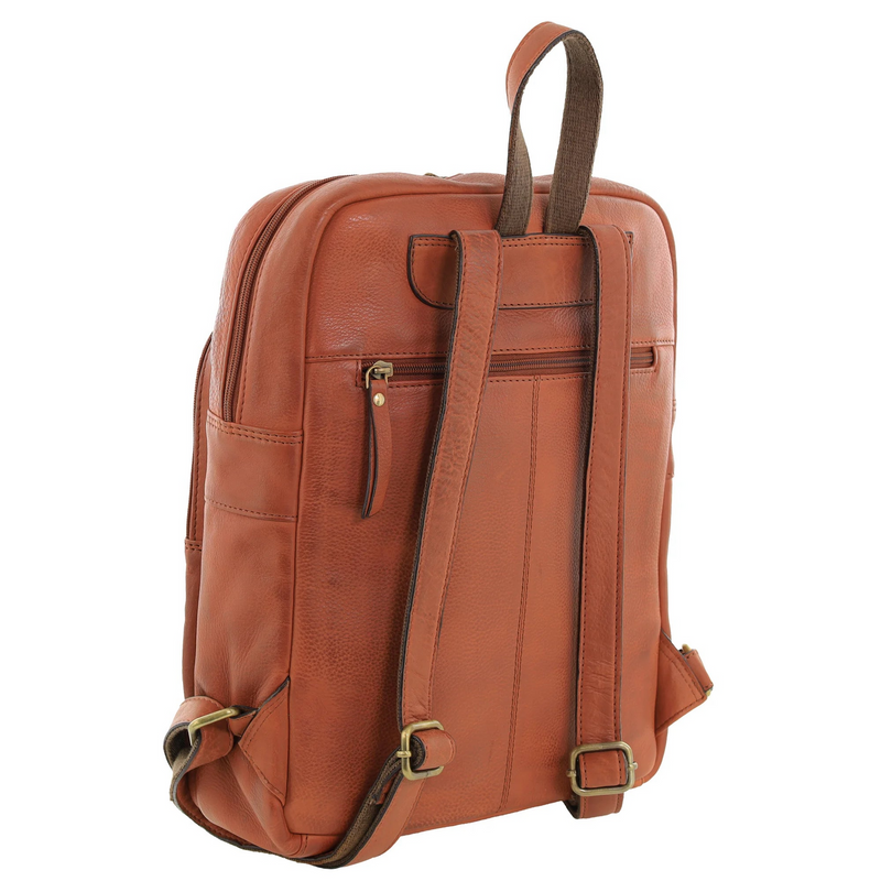 Load image into Gallery viewer, Pierre Cardin Womens Vintage Backpack Bag in Cognac-2
