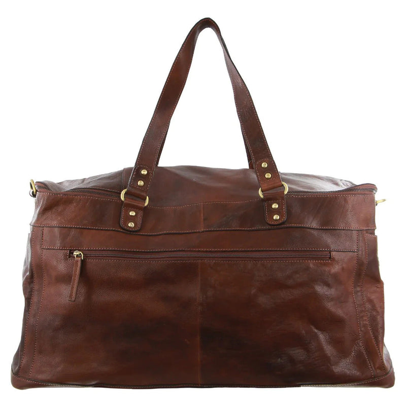 Load image into Gallery viewer, Pierre Cardin Burnished Leather Multi-Compartment Overnight Bag Duffle - Legend-2
