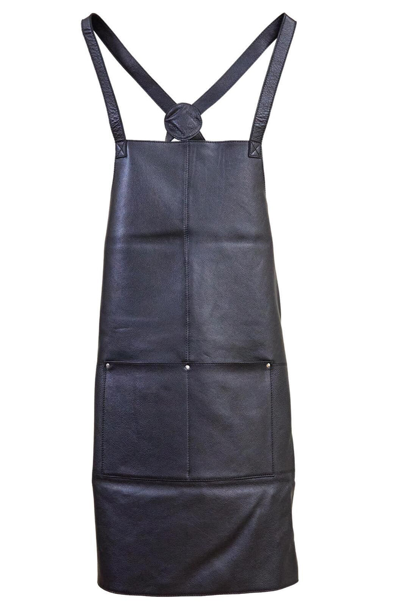Load image into Gallery viewer, Pierre Cardin Professional Leather Apron Butcher Woodwork Hairdressing Barber Chef - Black-4

