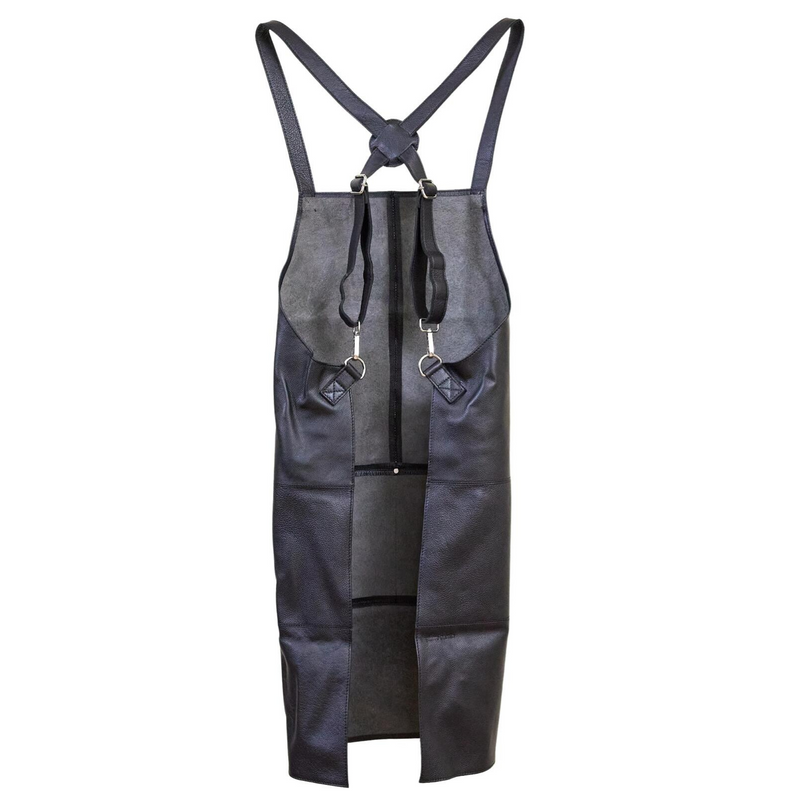 Load image into Gallery viewer, 2x Pierre Cardin Professional Leather Apron Butcher Woodwork Barber Chef - Black-3
