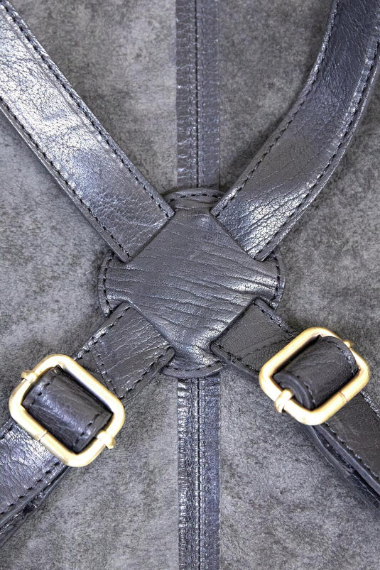 2x Pierre Cardin Professional Leather Apron Butcher Woodwork Barber Chef - Black-3