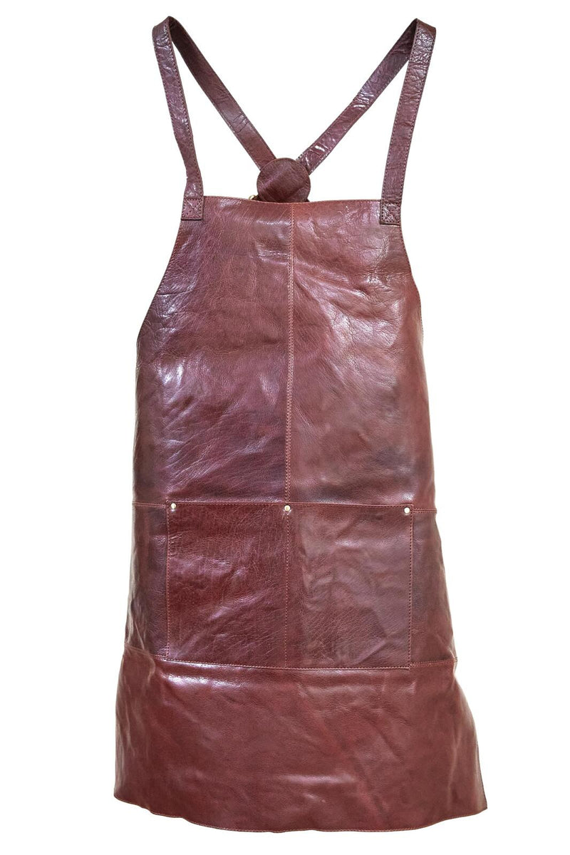 Load image into Gallery viewer, Pierre Cardin Professional Leather Apron Butcher Woodwork Hairdressing Barber Chef - Chestnut-4

