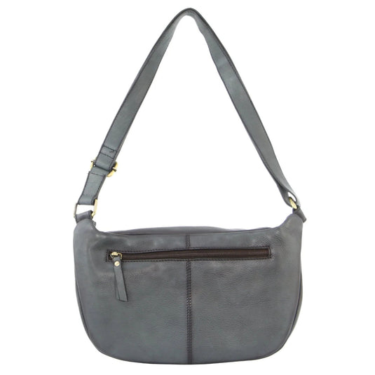 Pierre Cardin Women Sling Bum Bag Leather Crossbody Shoulder Travel Chest - Black-3