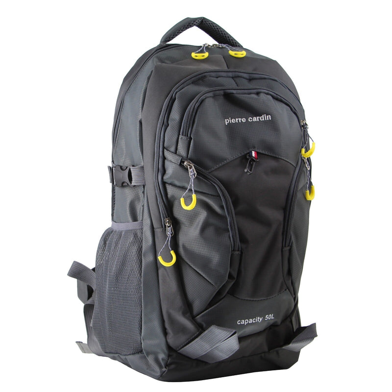 Load image into Gallery viewer, Pierre Cardin Backpack Shoulder Bag RFID Pocket Travel Outdoor Rucksack - Grey-1
