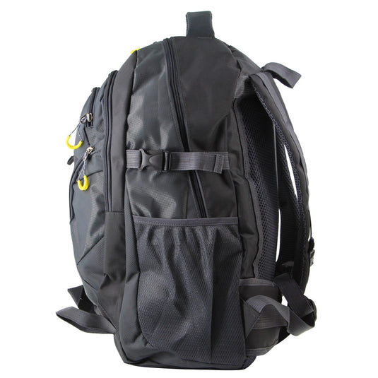 Pierre Cardin Backpack Shoulder Bag RFID Pocket Travel Outdoor Rucksack - Grey-3