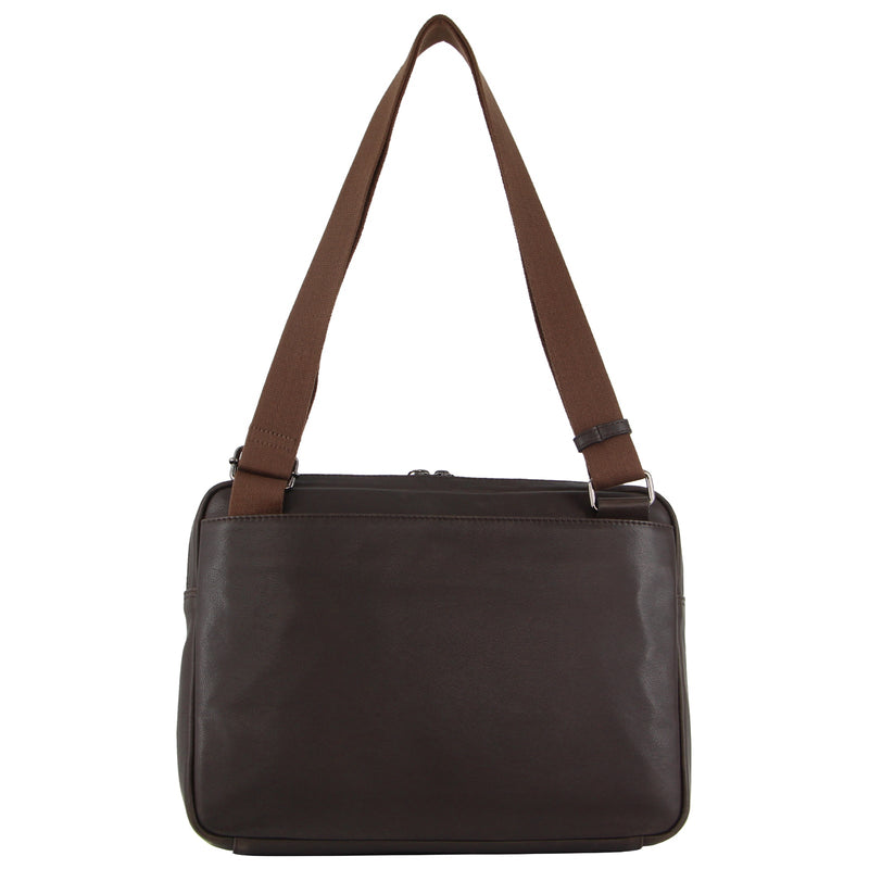 Load image into Gallery viewer, Pierre Cardin Mens Leather 13&quot; Laptop Computer Bag - Brown-2
