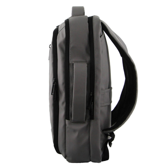 Pierre Cardin Backpack 15" Laptop Bag Briefcase Built-in USB Port Travel - Grey-2