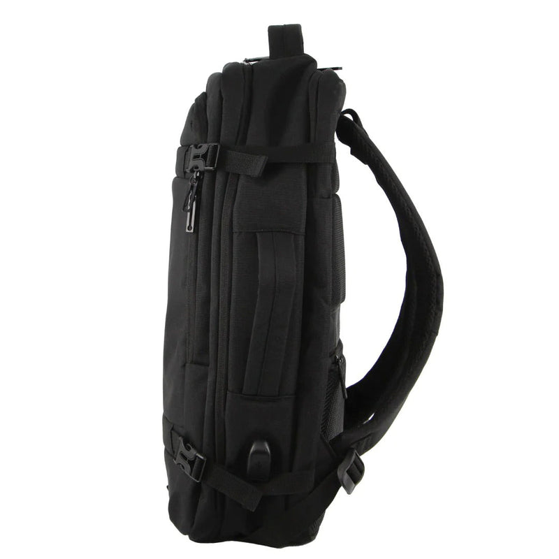 Load image into Gallery viewer, Pierre Cardin Mens Travel &amp; Business Backpack with Built-in USB Port - Black-2
