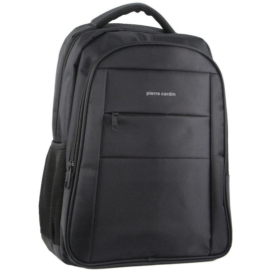 Pierre Cardin Mens Travel & Business Backpack with Built-in USB Port - Black-0
