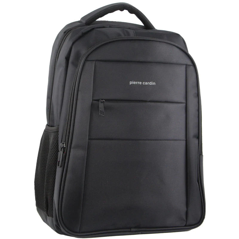 Load image into Gallery viewer, Pierre Cardin Mens Travel &amp; Business 28.6L Backpack with Built-in USB Port - Black-0
