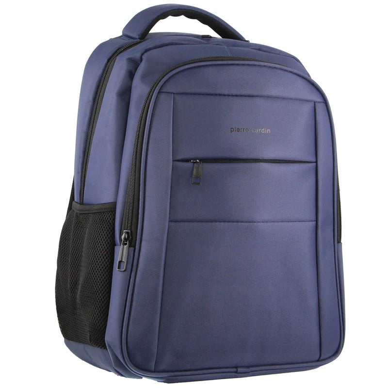 Load image into Gallery viewer, Pierre Cardin Mens Travel &amp; Business Backpack with Built-in USB Port - Navy-0
