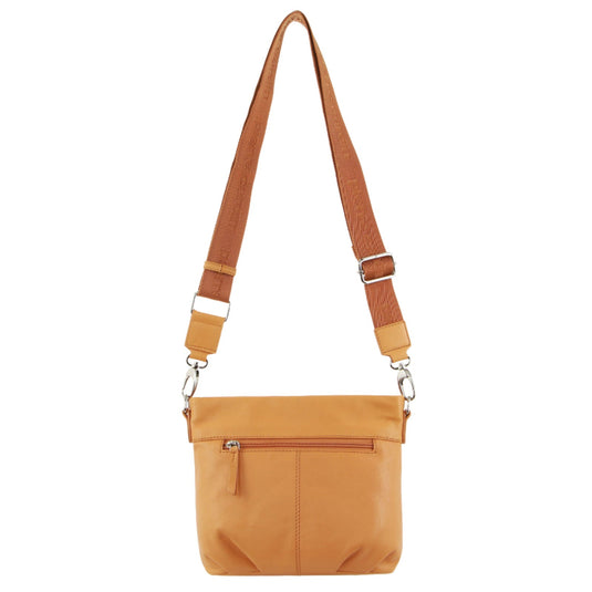 Pierre Cardin Leather Crossbody Bag w/ Shoulder Strap in Apricot-2