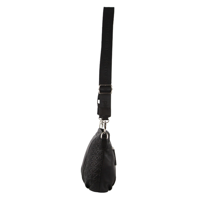 Load image into Gallery viewer, Pierre Cardin Leather Crossbody Bag w/ Shoulder Strap in Black-3
