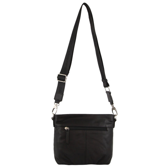 Pierre Cardin Leather Crossbody Bag w/ Shoulder Strap in Black-2