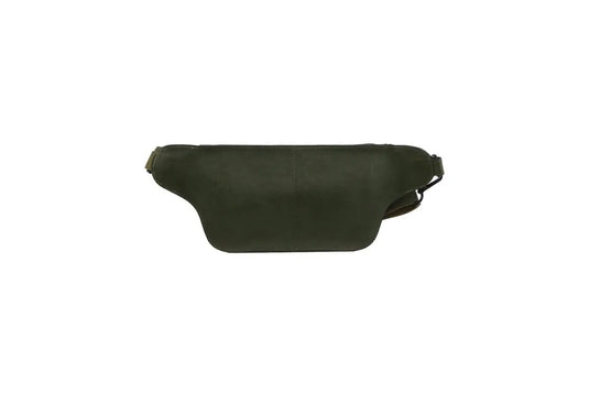 Pierre Cardin Mens Bum Bag Waist Pack Leather Travel Money Phone - Dark Green-3