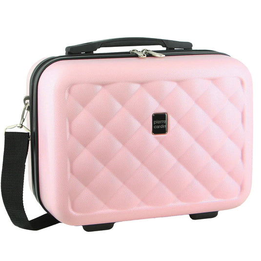 Pierre Cardin Beauty Case Hard Shell Makeup Cosmetic Organizer Travel - Rose-0