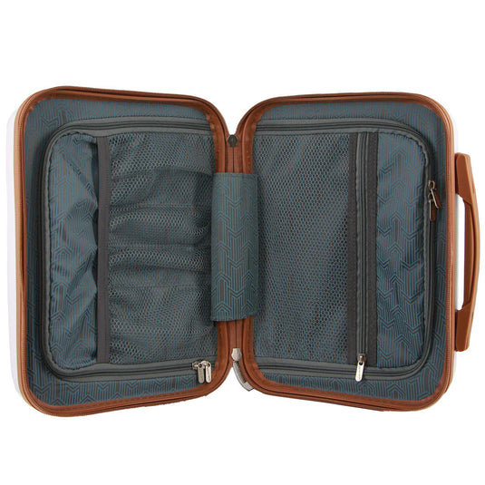 Pierre Cardin Beauty Case Hard Shell Makeup Cosmetic Organizer Travel - White-2