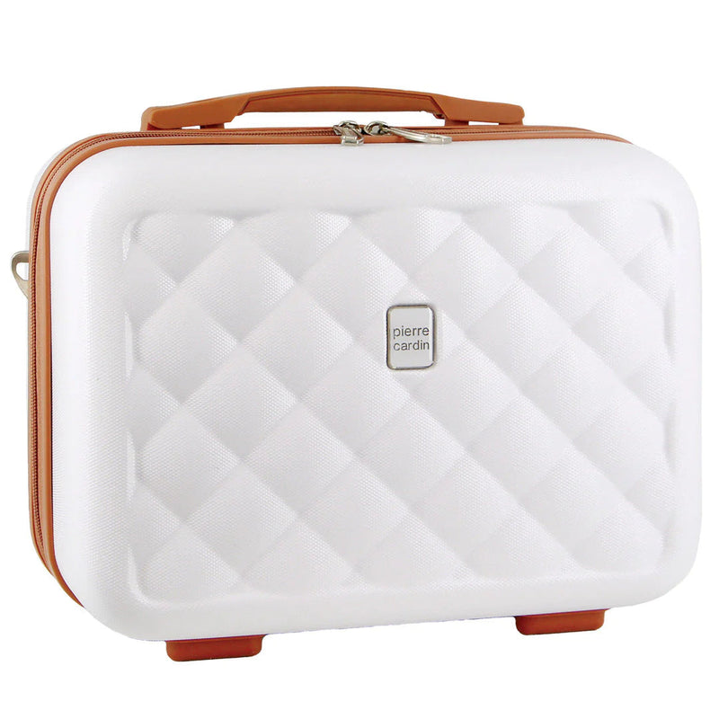 Load image into Gallery viewer, Pierre Cardin Beauty Case Hard Shell Makeup Cosmetic Organizer Travel - White-1
