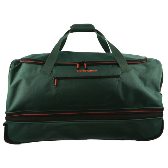 Pierre Cardin Trolley Bag Medium Soft Travel Luggage Wheeled Duffle 72cm - Green-2