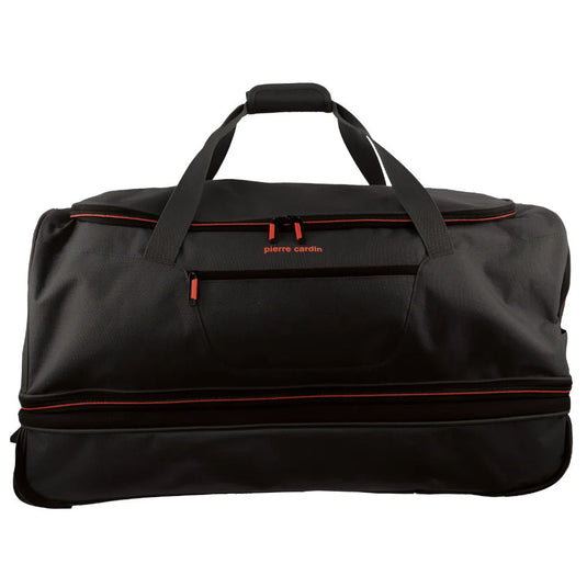 Pierre Cardin Trolley Bag Large Soft Travel Luggage Wheeled Duffle 82cm - Black-3