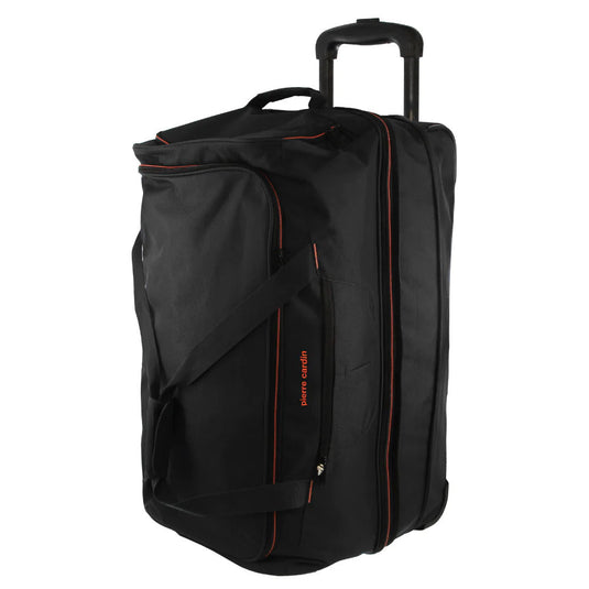 Pierre Cardin Trolley Bag Large Soft Travel Luggage Wheeled Duffle 82cm - Black-0