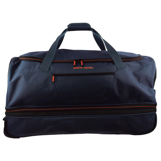Pierre Cardin Trolley Bag Large Soft Travel Luggage Wheeled Duffle 82 Cm - Navy-3