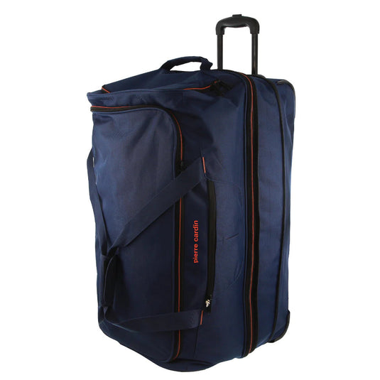 Pierre Cardin Trolley Bag Large Soft Travel Luggage Wheeled Duffle 82 Cm - Navy-1