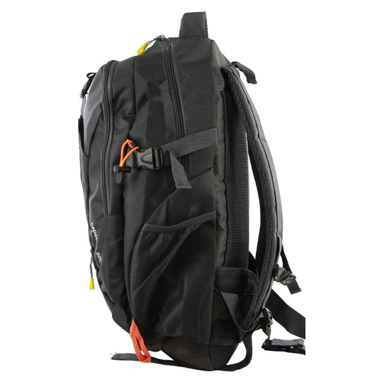 Pierre Cardin Mens Nylon Travel & Sport Medium Backpack Bag in Grey/Black-3