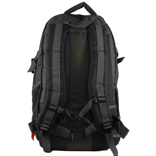 Pierre Cardin Mens Nylon Travel & Sport Medium Backpack Bag in Grey/Black-2