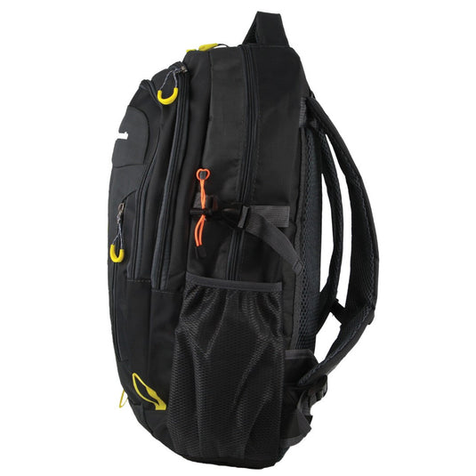 Pierre Cardin Mens Nylon Adventure Travel & Sport Large Backpack Bag in Grey/Black-3