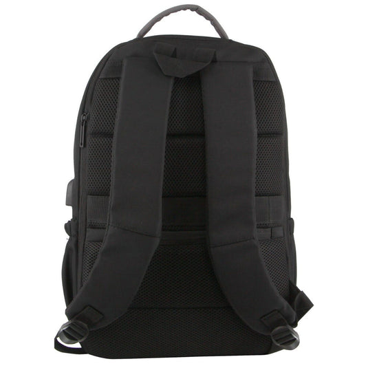 Pierre Cardin Travel & Business Backpack Bag w/ Built-In USB in Dark Grey-2