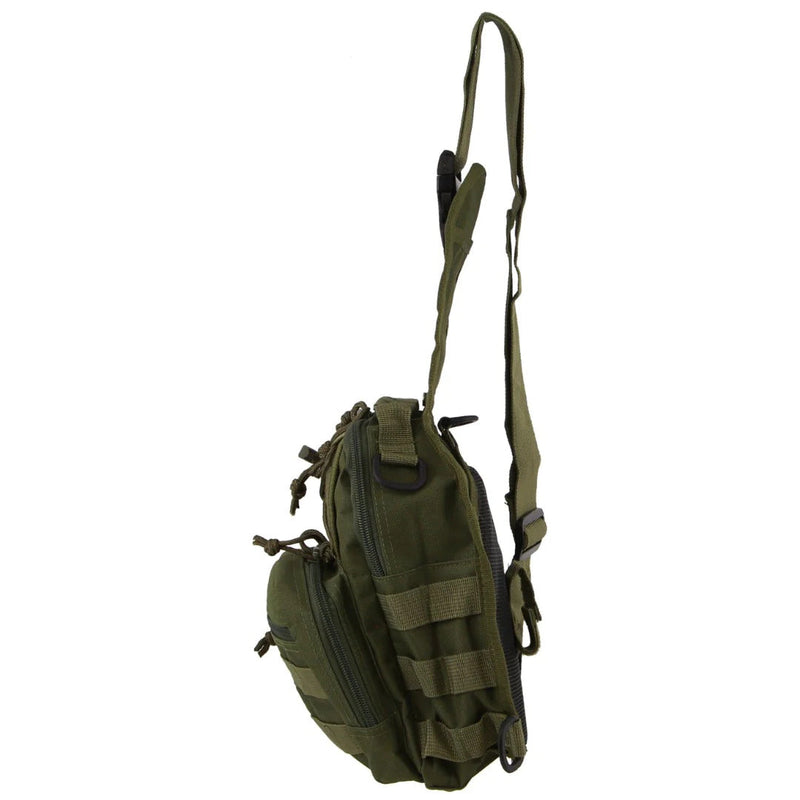 Load image into Gallery viewer, Pierre Cardin Cross Body Tactical Sling Bag Rucksack Army Style in Green-2
