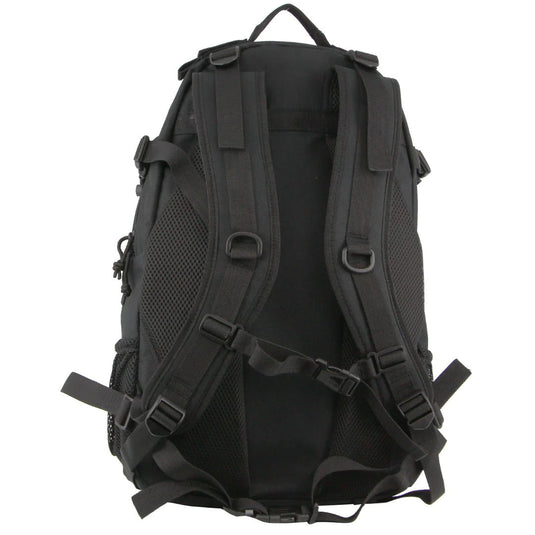 Pierre Cardin Mens Backpack Shoulder Bag Adventure Travel Casual Outdoor - Black-3