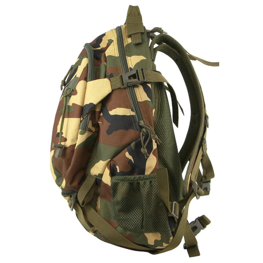 Pierre Cardin Mens Backpack Shoulder Bag Travel Outdoor - Army Camouflage-2