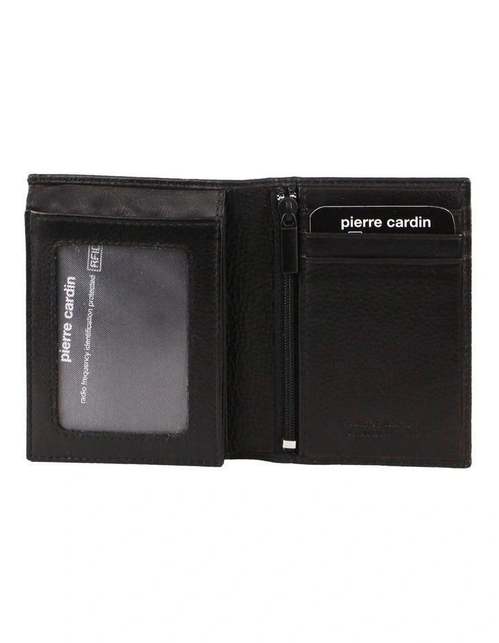Load image into Gallery viewer, Pierre Cardin Mens Rustic Genuine Leather Wallet RFID in Black-1
