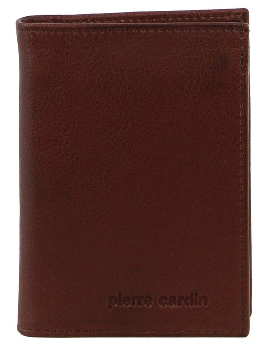 Pierre Cardin Mens Rustic Genuine Leather Wallet RFID in Brown-3