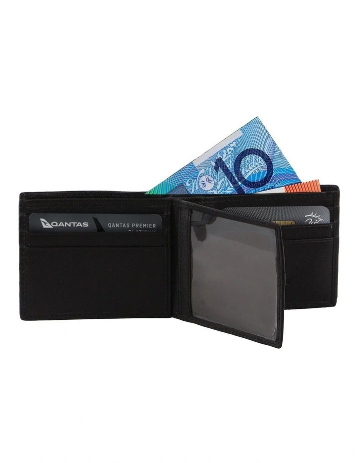 Load image into Gallery viewer, Pierre Cardin Mens Leather Bi-Fold Wallet w/ RFID Protection in Black-3
