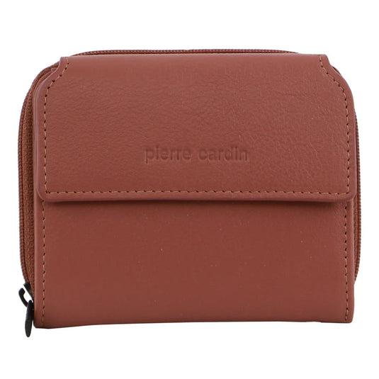 Pierre Cardin Womens Zip Around Leather Wallet with RFID - Casia Rose-2