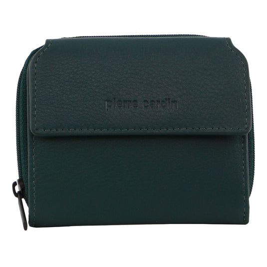 Pierre Cardin Leather Ladies Tri-Fold Tab Zip-Around Wallet - Zirkon-1