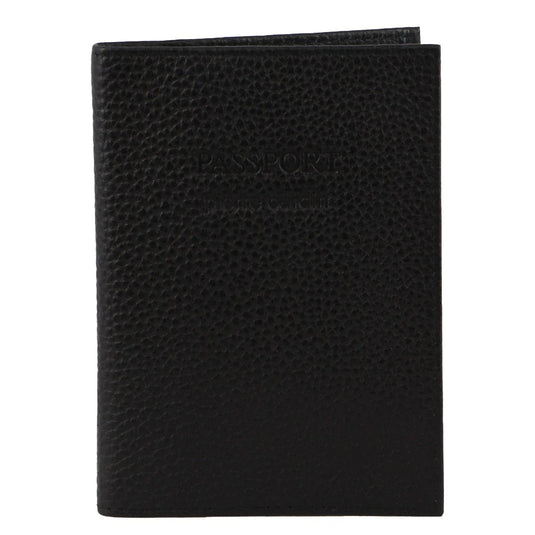 Pierre Cardin Slim Leather Passport Travel Wallet Holder RFID Case Cover - Black-0