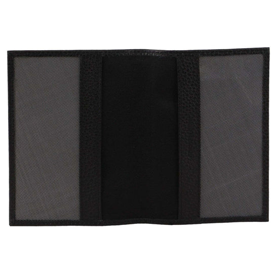 Pierre Cardin Slim Leather Passport Travel Wallet Holder RFID Case Cover - Black-2
