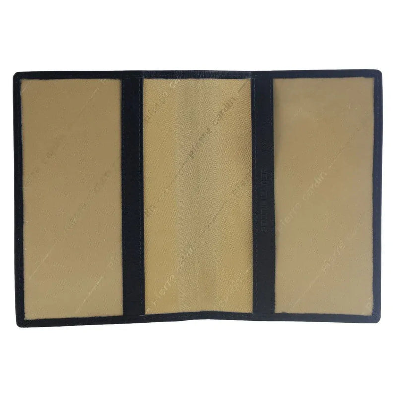 Load image into Gallery viewer, Pierre Cardin Leather Passport Travel Wallet Cover in Navy-2
