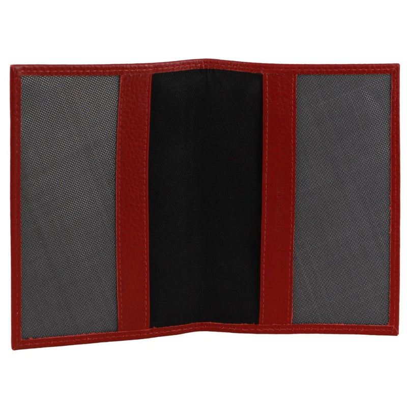 Load image into Gallery viewer, Pierre Cardin Slim Leather Passport Travel Wallet Holder RFID Case Cover - Red-2
