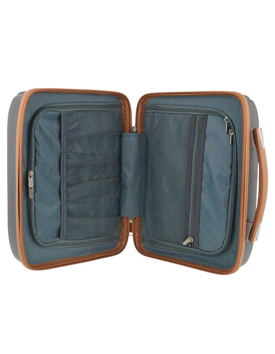 Pierre Cardin Beauty Case Hard Shell Makeup Cosmetic Organizer Travel in Charcoal-3